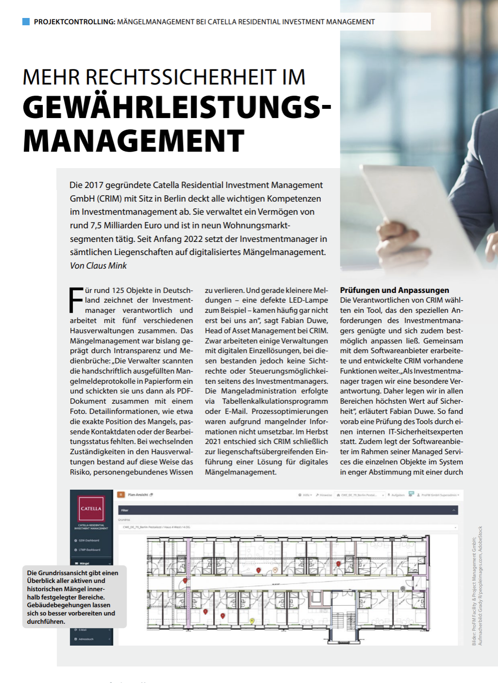 Gewährleistungsmanagement mms Pressebericht